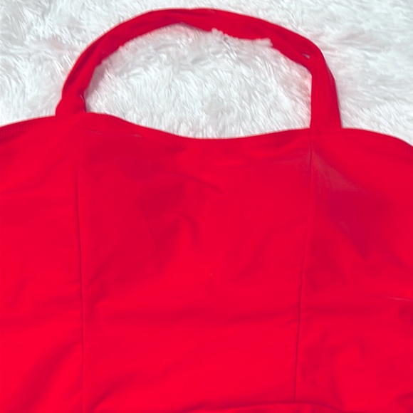 🆕🏖️ 🔥🚨Cupshe Sunkist Cross Back Full Coverage Swim top NWT - Picture 3 of 4